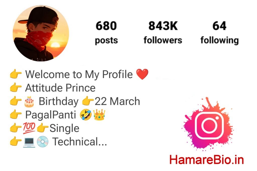 Facebook Bio For Boys Attitude