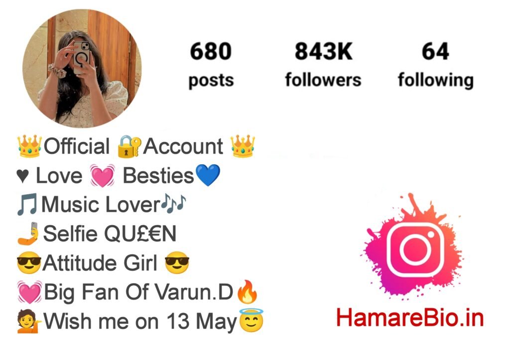 Instagram Bio VIP For Girls