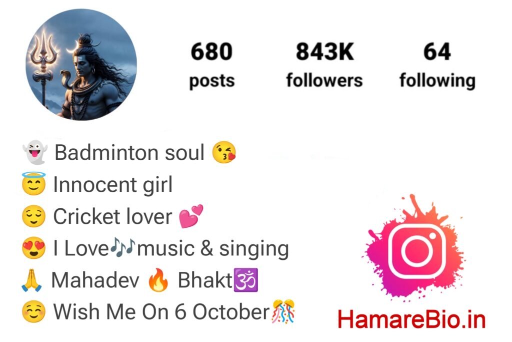 Mahakal Bio For Instagram For Boys