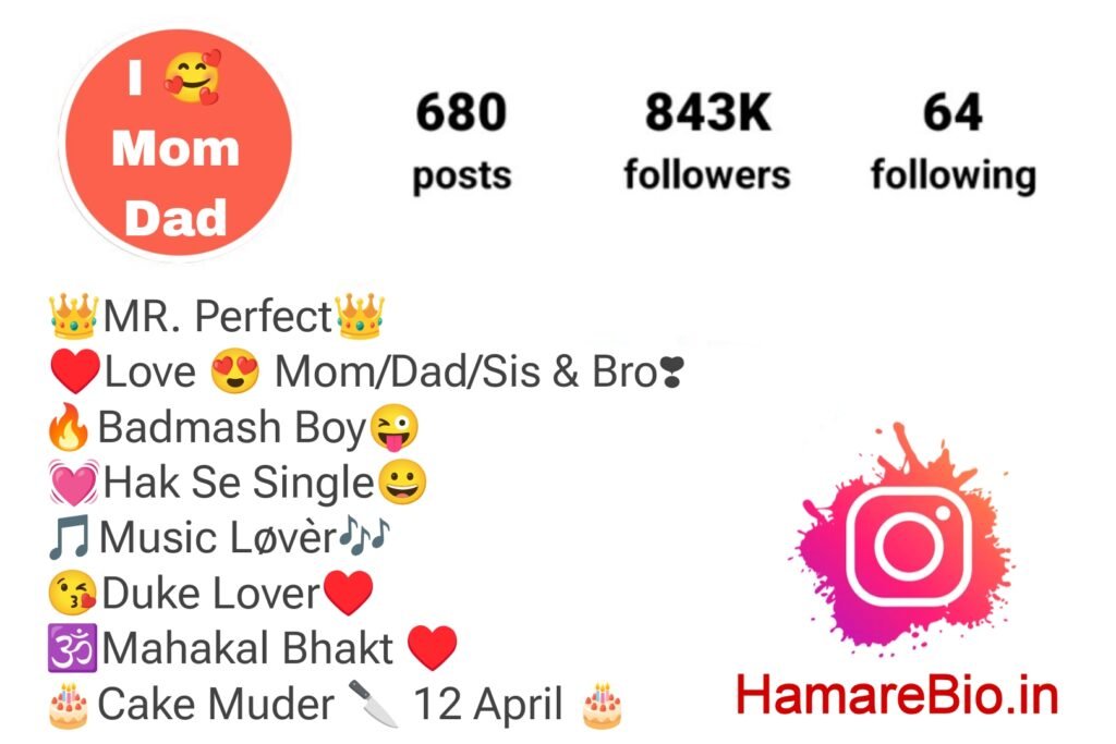 Instagram Bio For Boys Mom Dad Love