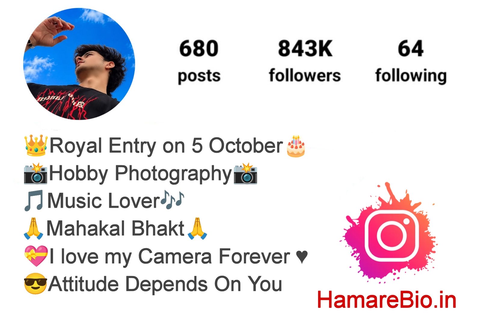 Photography Bio for Instagram
