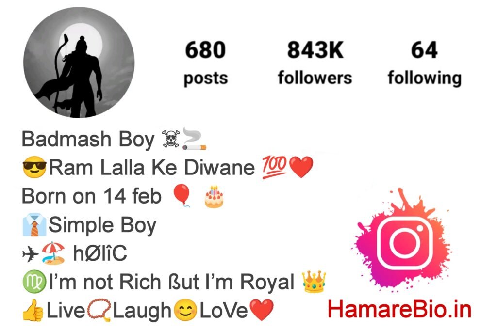 Instagram Bio For Shree Ram Bhakt