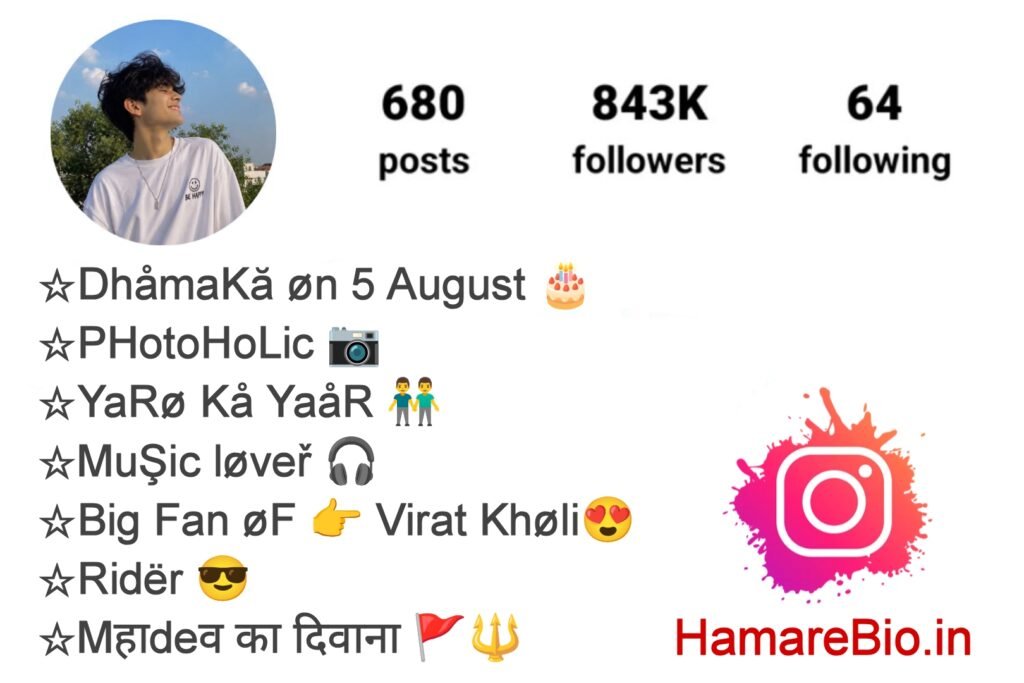 Attitude Bio For Instagram For Boys In Hindi