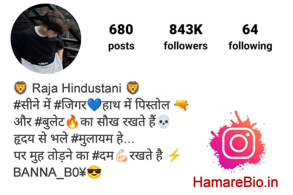 इंस्टाग्राम बायो इन हिंदी Attitude